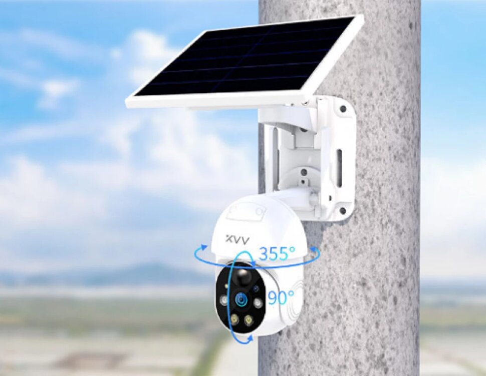 Поворотная камера видеонаблюдения Xiaomi Xiaovv Outdoor PTZ Camera XVV-1120S-P6-4G белый 